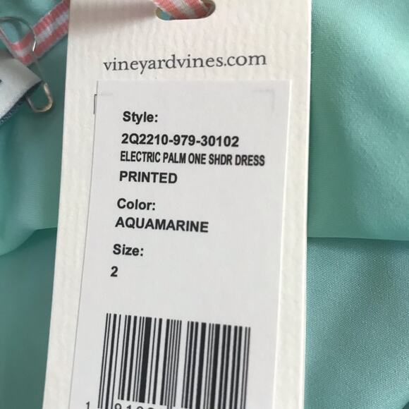 Vineyard Vines Electric Palm One Shoulder Maxi 2 - Picture 4 of 5
